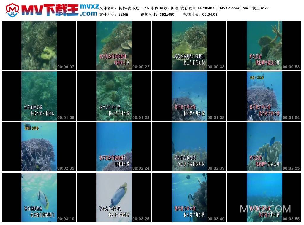 杨林-我不是一个坏小孩(风景)_国语_流行歌曲_MC304833